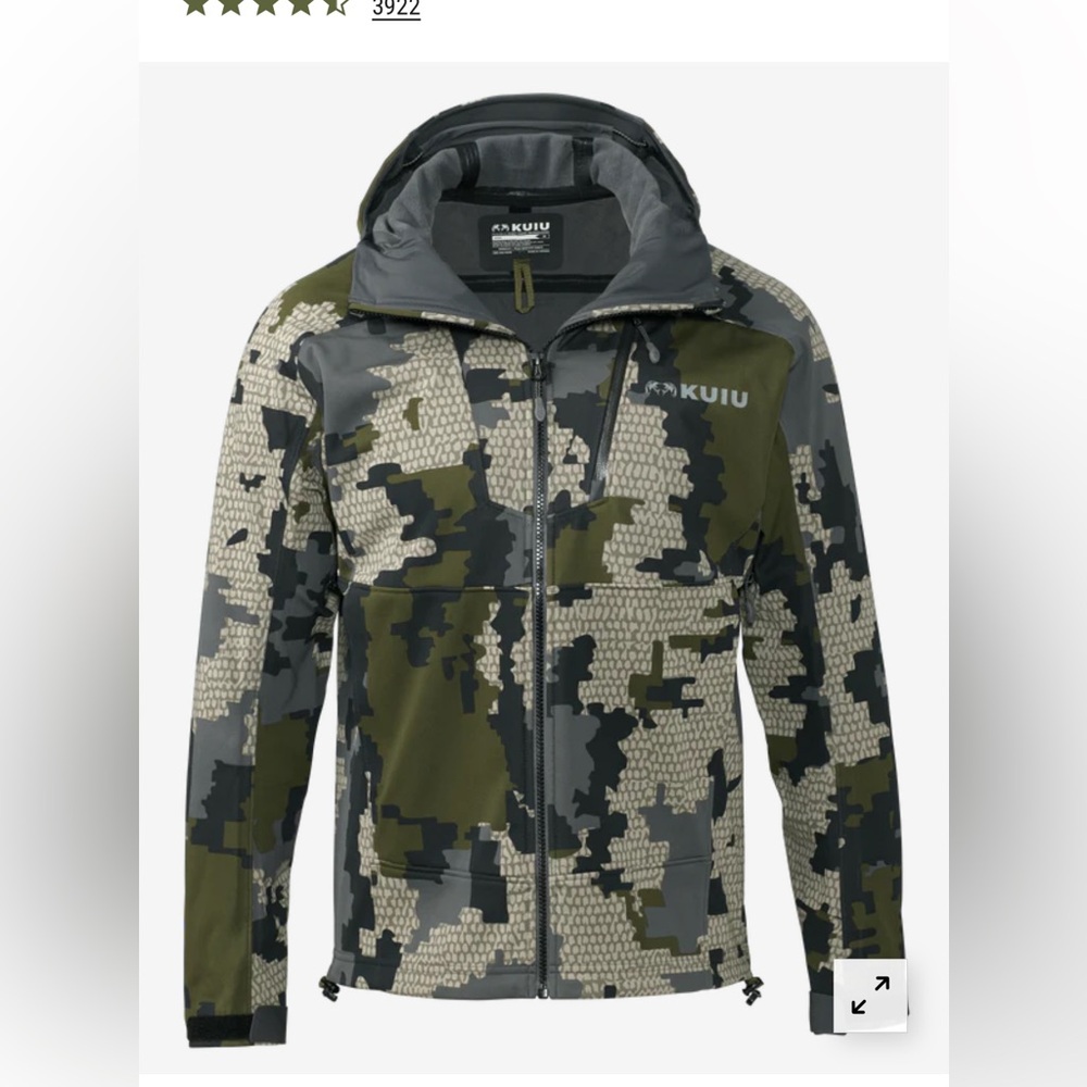 KUIU Axis Hybrid Hooded Jacket  in verde, Men's XLarge - new without tags